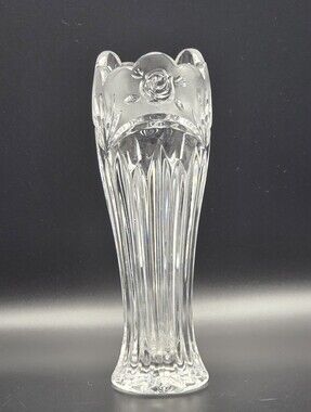 Vintage Oneida Crystal Southern‎ Garden Flower Bud Vase 7"x2.2" 1992 Germany
